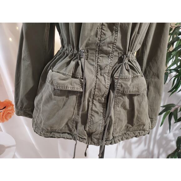 Levis Lightweight Legacy Cotton Fishtail Anorak Jacket Womens Size S Utility - Picture 7 of 16